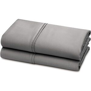 Malouf Woven Tencel King Size Pillowcase Set in Dusk (Dark Gray)